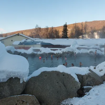 a train covered in snow