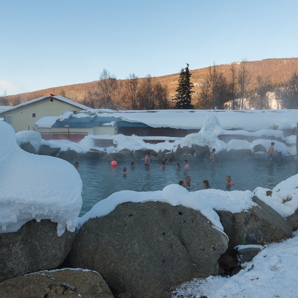 a train covered in snow