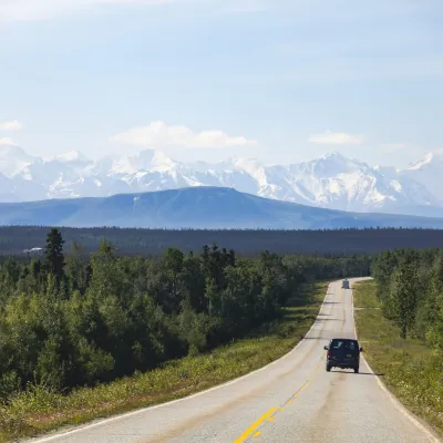 a view of a mountain road