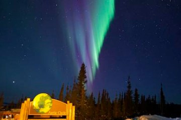 a bright light in the sky