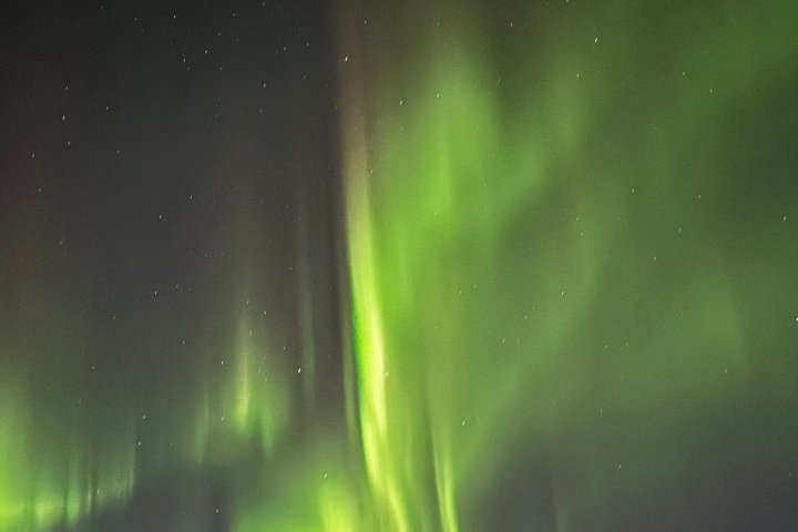 a sky view looking up at night