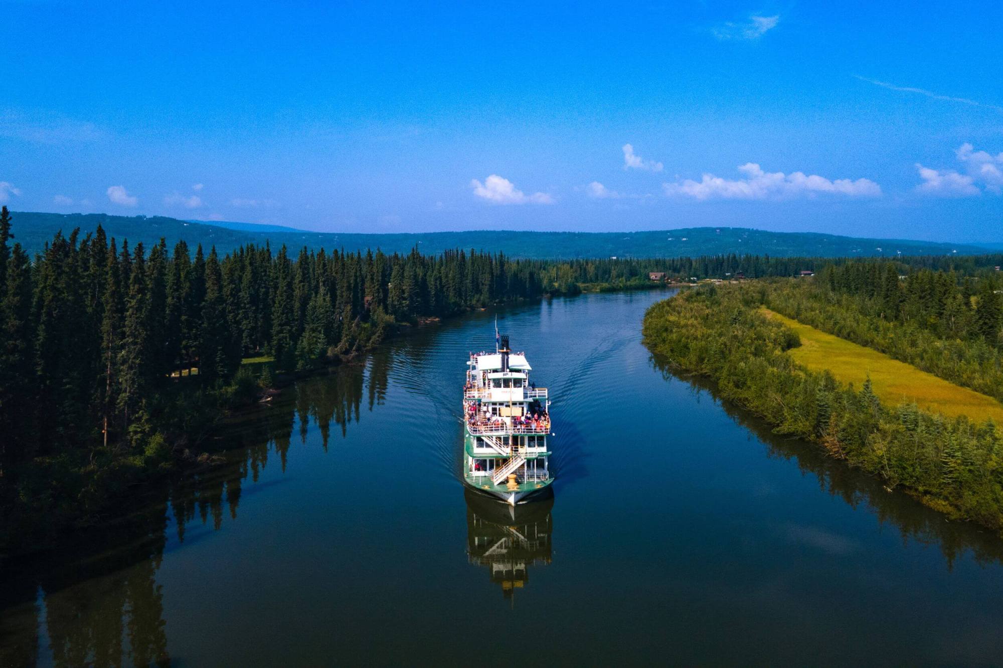 Riverboat Discovery sternwheeler cruise on the Chena River in Fairbanks, Alaska